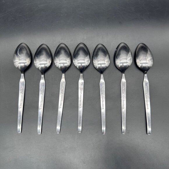 Vtg Tablespoons National Stainless Parma Japan Floral Mid Century Rose Floral - Picture 3 of 10